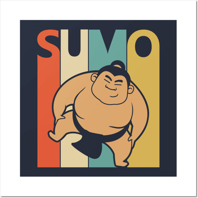 Vintage Sumo Wrestling Gift Wall Art by GWENT